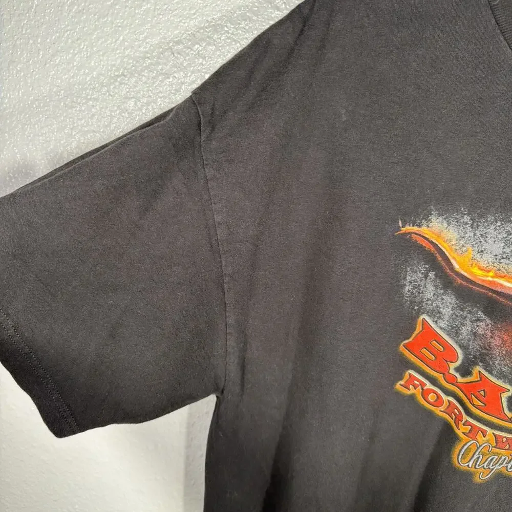B.A.C.A. Bikers Against Child Abuse For Worth Texas Chapter Shirt 2XL